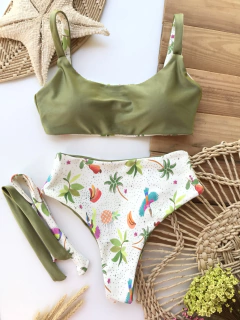 TOP BLOGUEIRA + CALCINHA BASIC - Caipira Praiana