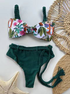 TOP LULU + CALCINHA BASIC TRANÇA - Caipira Praiana