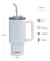 Vaso Térmico Waterdog Cold 900ml Tapa Hermética Sorbete Color Blanco - THE CAPITAL BAZAAR