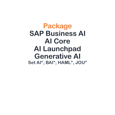 Package SAP Business AI, AI Core, AI Launchpad, Generative AI, Artificial Intelligence - buy online
