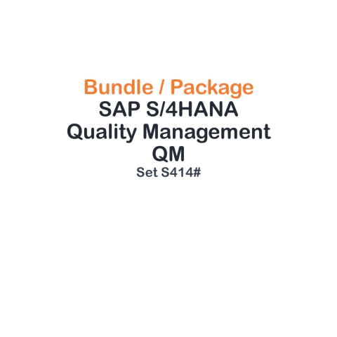 Paquete Gestión de la Calidad en SAP S/4HANA, SAP S/4HANA Quality Management, SAP S/4HANA QM, v2023, v2022