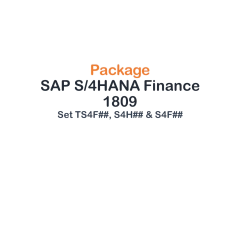 Paquete SAP S/4HANA Finance 1809