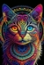 Elemental Puzzle 286 piezas Madera Gato Mandala - Cod 314