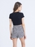 Cropped Canelado Manga Curta Meninas - comprar online