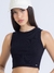regata cropped canelada preta MALHA PREMIUM para meninas e mulheres