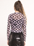 Blusa Slim de Tule Estampada - loja online