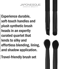Japonesque Velvet Touch Eye Brush Set trip size en internet