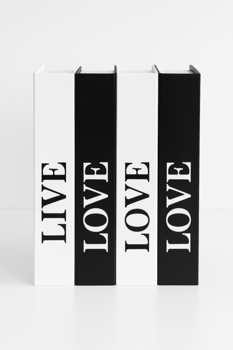 SET X 4 LIBROS DECORATIVOS LIVE LOVE - comprar online
