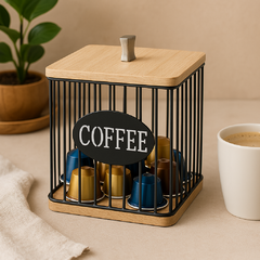 ORGANIZADOR CAPSULAS WOOD CUADRADO - comprar online