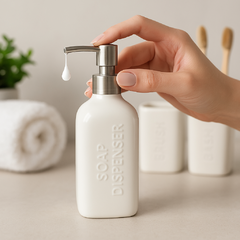 SET DE BAÑO X 4 LOS ANGELES NATURAL - tienda online