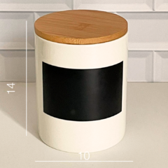 FRASCO DE CERAMICA EAST CON PIZARRA LARGE en internet