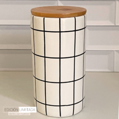 FRASCO DE CERAMICA CUADRICULADO LARGE SOUTH - comprar online