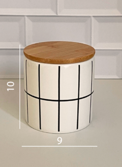 FRASCO DE CERAMICA CUADRICULADO SMALL SOUTH en internet