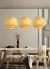 Lustre de Palha Pendente Kit com 3