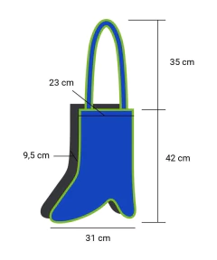 BOLSA BOTINHA AZUL - STAY UGLY
