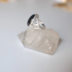 Anillo con obsidiana - comprar online