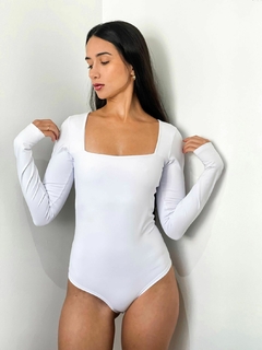 Body Decote Quadrado Manga Longa - loja online