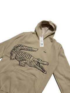 BUZO LACOSTE BIG LOGO MARRON - comprar online