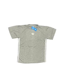 REMERA ADI MID GRIS OVERSIZE
