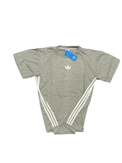 REMERA ADI MID GRIS OVERSIZE - comprar online