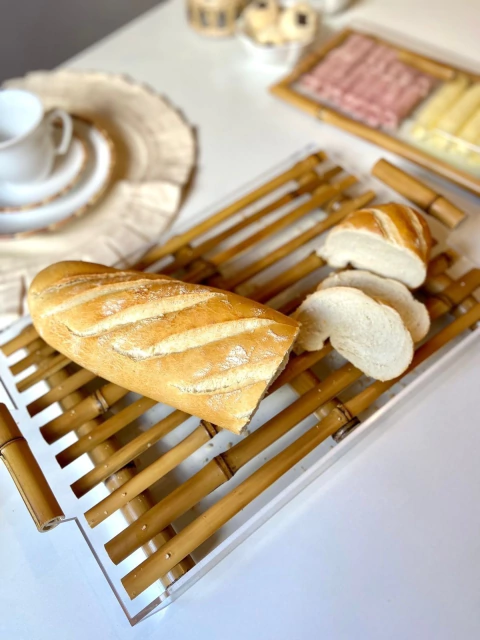 MIGALHEIRA ACRÍLICO E BAMBU NATURAL - comprar online