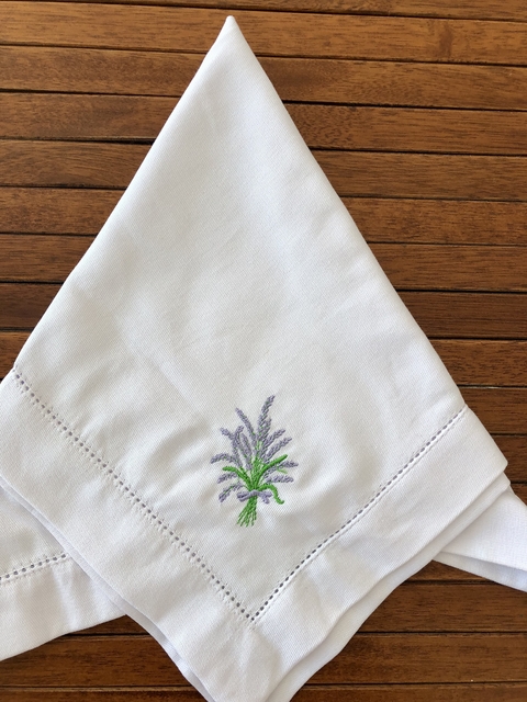 GUARDANAPO BORDADO LAVANDA