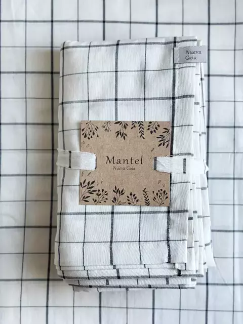 Mantel cuadrillé