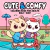 Kit Livros de Colorir Cute & Comfy 2 c/3 unidades - Papelaria Camélia