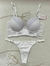 Kaury Sensuality 8195 -Conjunto de microfibra y puntilla, taza soft con push up y cola less regulable. - Vanego