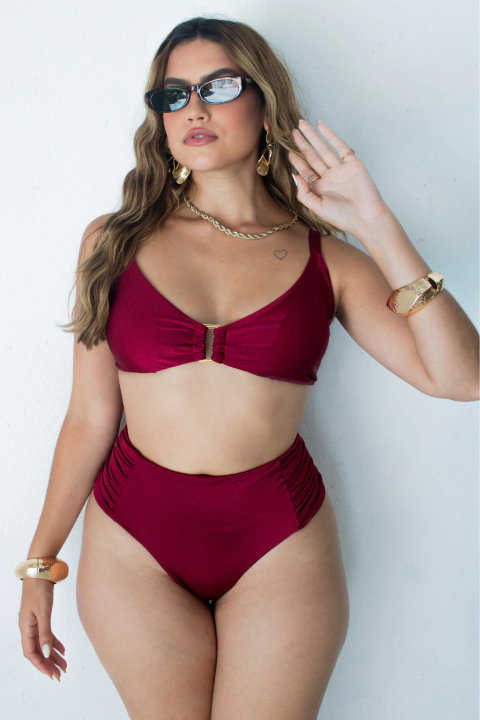 Calcinha Biquini Hot Pant Capri Cereja - comprar online