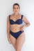 Top Biquini Bojo com Aro Maldivas Marinho - Mulher Café