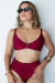 Calcinha Biquini Hot Pant Capri Cereja - Mulher Café