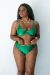 Calcinha Hot Pant Biquíni Verde Jade Santorini - Mulher Café