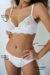 Conjunto Lingerie sem bojo com aro Serena branco - loja online