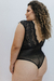 Body renda com manga curta Camila Preto - loja online