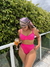 Conjunto Biquini Santorini Pink Top Aro e Calcinha Hot Pant - Mulher Café