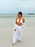 Top Cortininha Biquíni Branco Pérola Caribe - comprar online