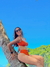 Top Aro Biquini Laranja Páprica Santorini - Mulher Café