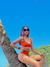 Top Aro Biquini Laranja Páprica Santorini