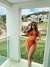 Calcinha Biquini Hot Pant Laranja Páprica Santorini