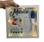 Quadro Luminária Lembranças Maternidade - Fundo azul (Pode alterar cor do fundo) - comprar online