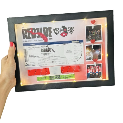 Quadro Luminária RBD - Rebelde 21x30cm Modelo Ingresso