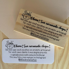 Oba! Sua encomenda chegou. (Cod 1087)