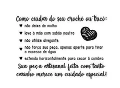 Cuidados com crochê e tricô