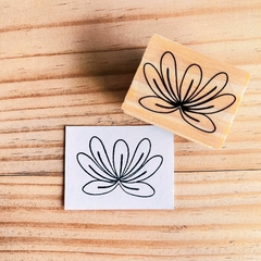 Carimbo Flor Contorno