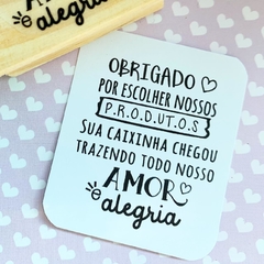 Obrigado por nos escolher! (Cod 1082)