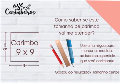Carimbo Personalizado 9 x 9 - comprar online