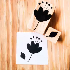 Carimbo Flor e Folha (Cod 1152)