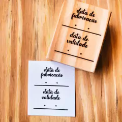 Carimbo Fabricação e Validade 1 (Cod 1176)