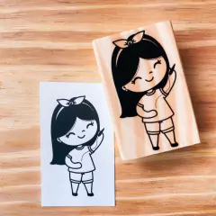 Carimbo Mascotinha 1 (Cod 1196)